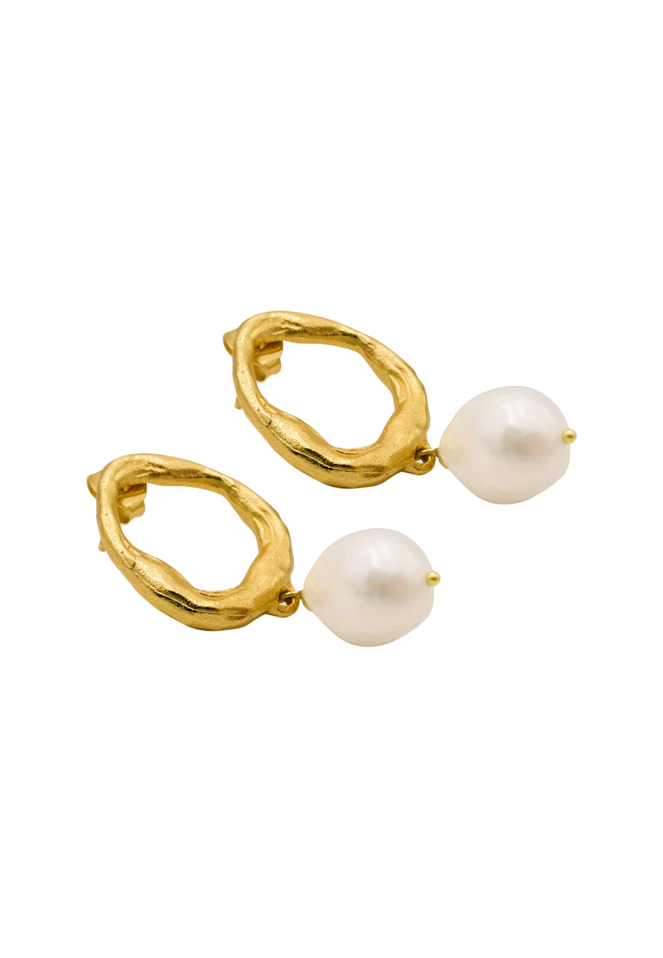 Boucles d'oreilles 'La Pearl' Haze&Glory en or