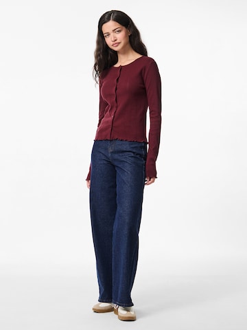 PIECES Strickjacke in Rot