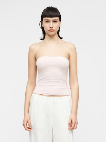 Top 'TAYLOR' de la HOLLISTER pe roz: față