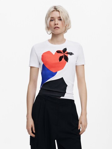 Desigual Shirt 'Mr. Christian Lacroix' in Weiß: Vorderseite