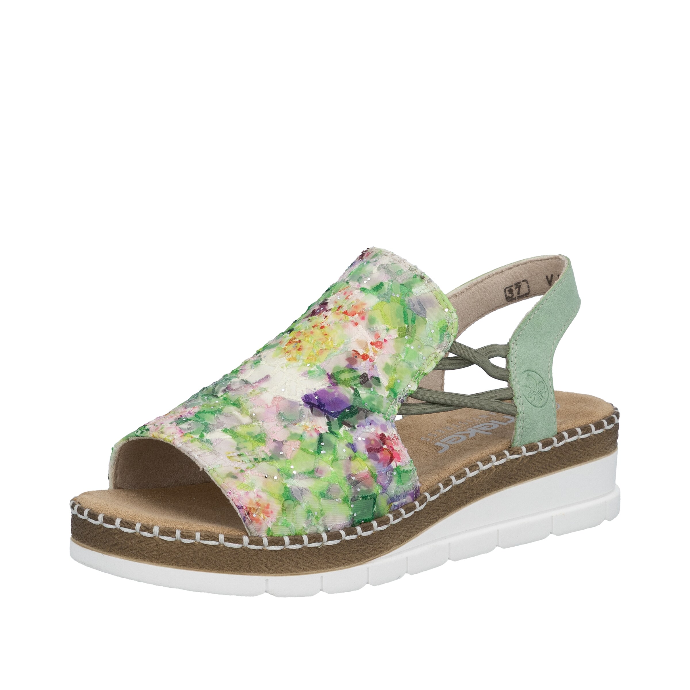 Sandales Rieker en mélange de couleurs : devant