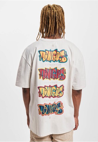Maglietta di Dangerous DNGRS in beige: frontale