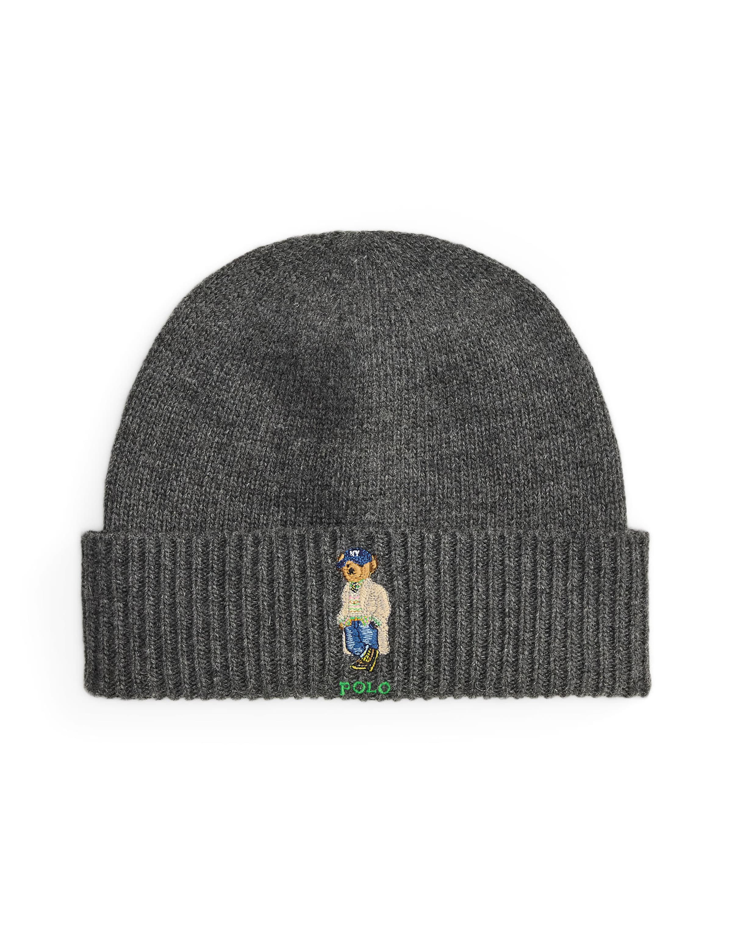 Căciulă de la Polo Ralph Lauren pe gri: față