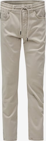 Coupe slim Pantalon chino 'Joggers' Salsa Jeans en beige : devant