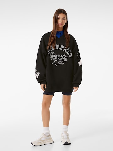 Sweat-shirt Bershka en noir