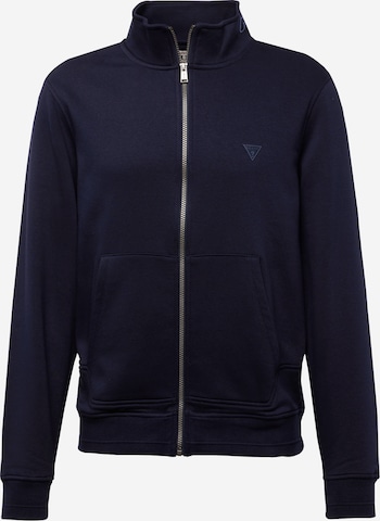 GUESS Sweat jacket in Blue: front