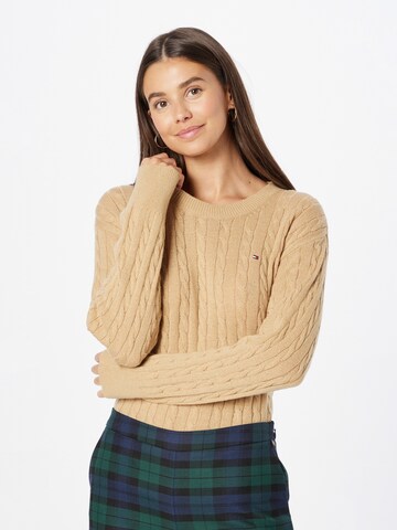 TOMMY HILFIGER Pullover in Beige: predná strana