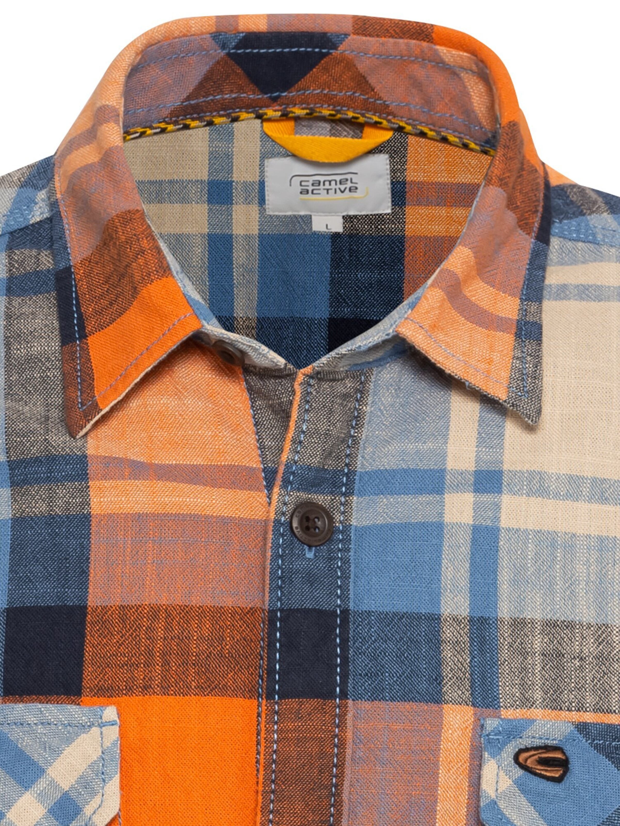CAMEL ACTIVE Regular fit Button Up Shirt in Orange