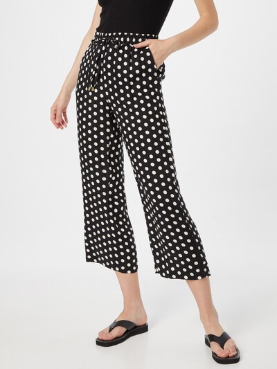 Kaffe Hose 'Barbara' in schwarz / weiß, Modelansicht