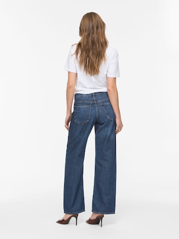 VILA Wide Leg Jeans 'VIPalma' i blå
