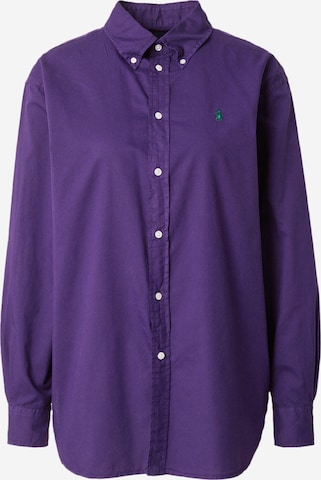 Camicia da donna di Polo Ralph Lauren in lilla: frontale