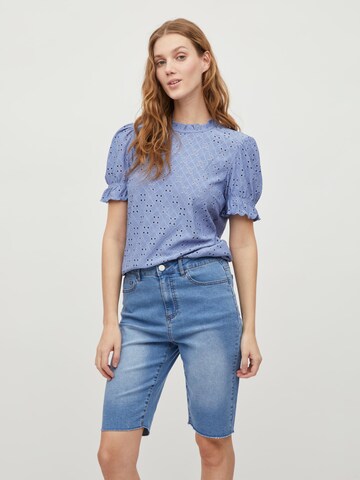 VILA Blouse 'Kawa' in Blauw: voorkant