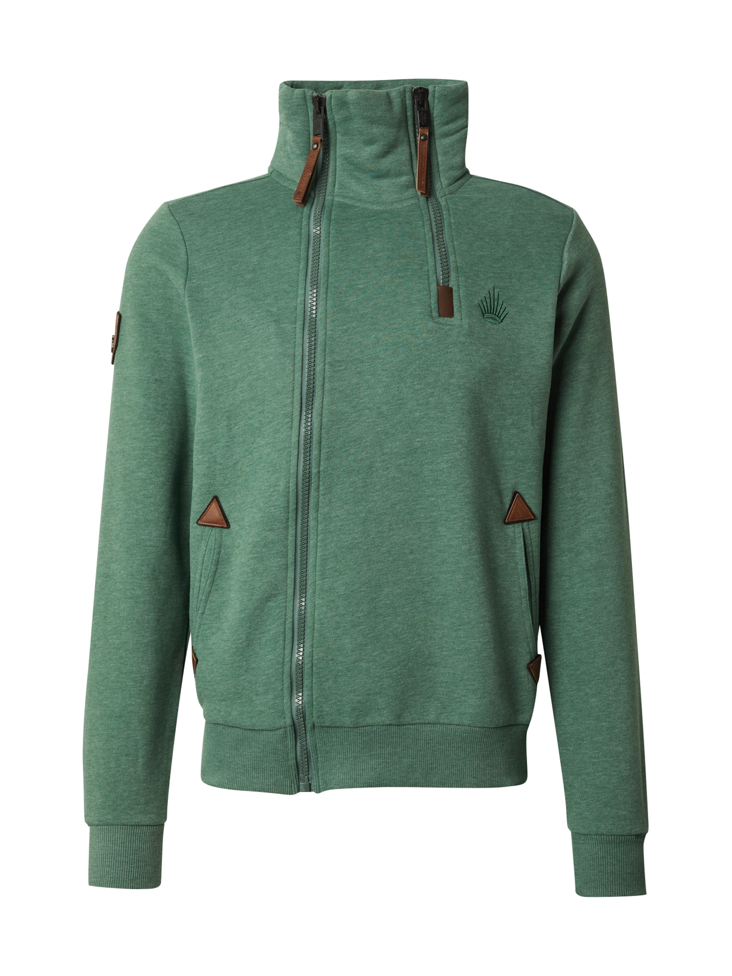 naketano Ζακέτα φούτερ σε πράσινο: μπροστά