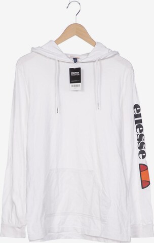 ELLESSE Sweatshirt & Zip-Up Hoodie in L in White: front