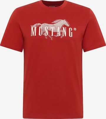 MUSTANG Shirt 'Austin' in Rot: Vorderseite