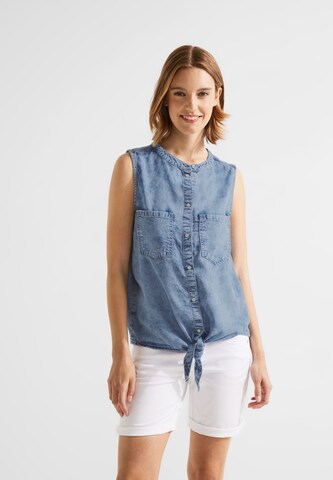 STREET ONE Blouse in Blauw: voorkant