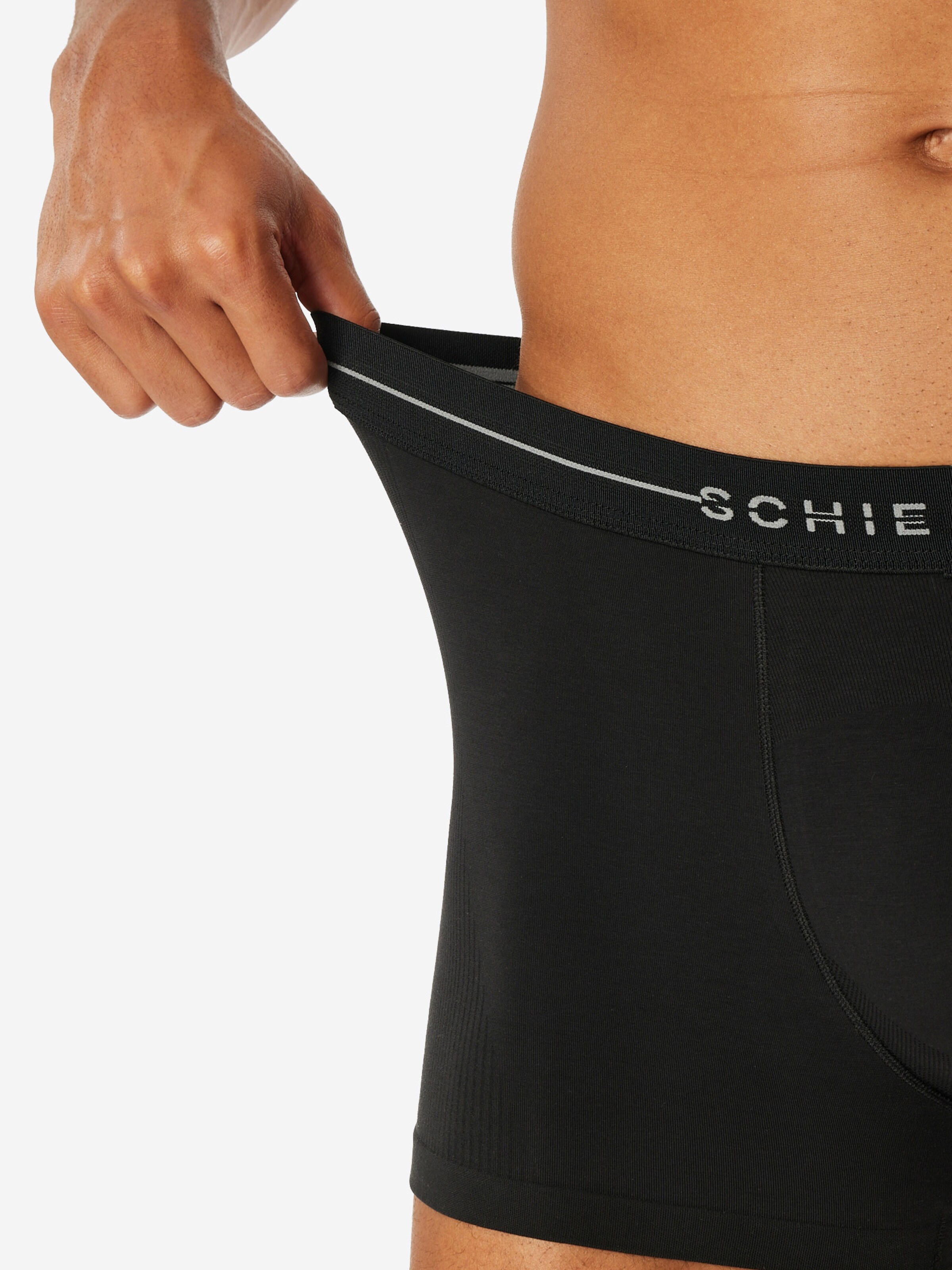 SCHIESSER Boxer shorts ' Cotton Flex ' in Black