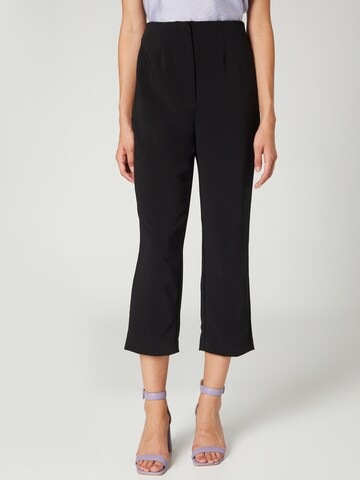 Guido Maria Kretschmer Women Regular Trousers 'Emmy' in Black: front