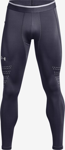 UNDER ARMOUR Skinny Sporthose 'ColdGear' in Blau: predná strana