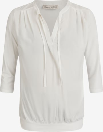Lovely Sisters Blouse 'Tui' in White: front