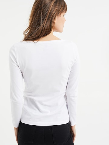 T-shirt WE Fashion en blanc