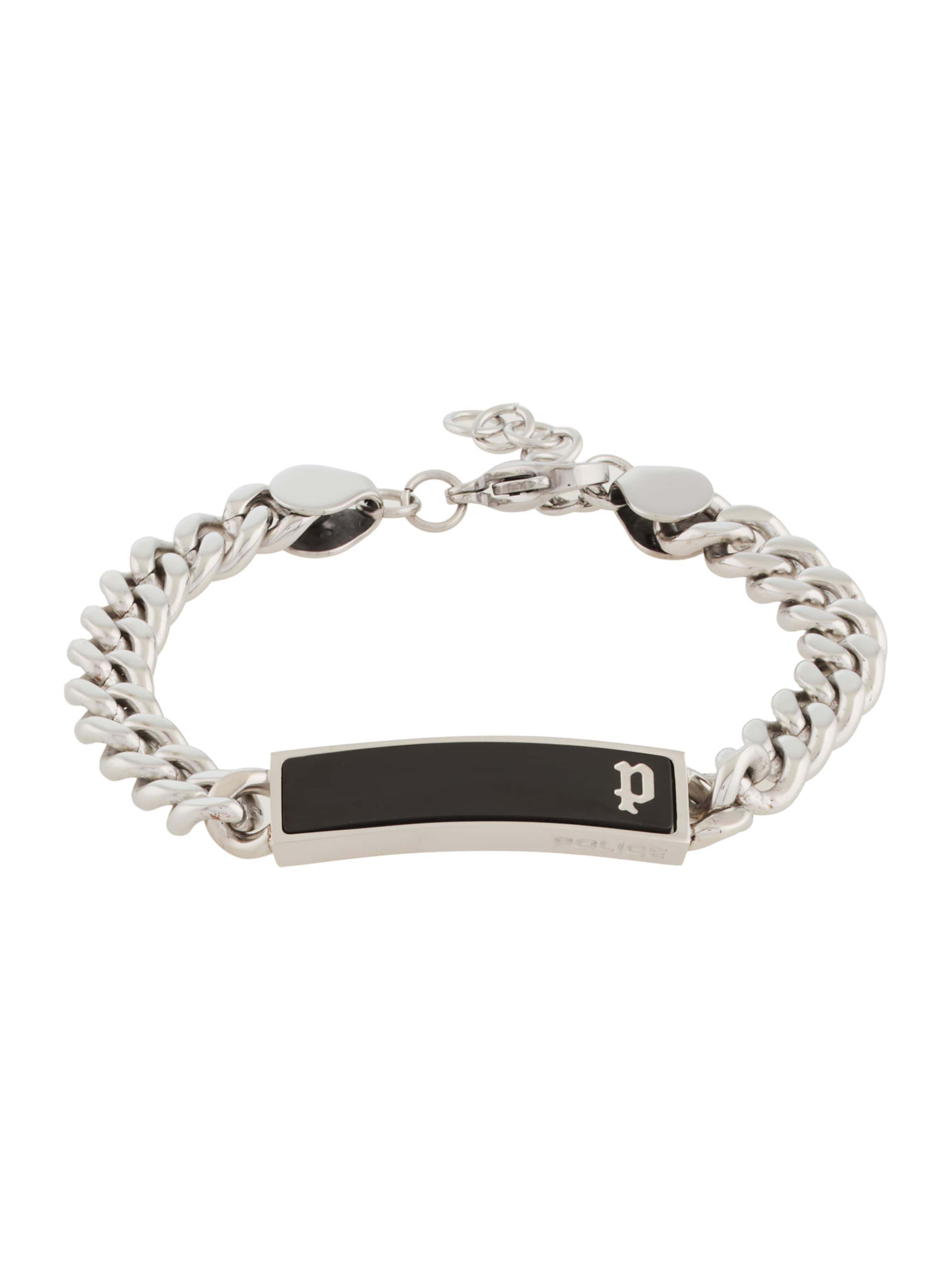 Bracelet 'Strip II' POLICE en argent : devant