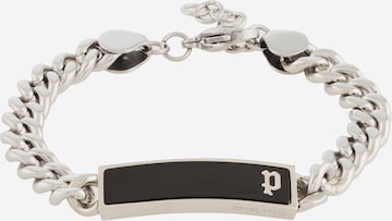 POLICE Rannekoru 'Strip II' värissä hopea: etupuoli