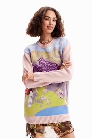 Pull-over 'M. Christian Lacroix' Desigual en rose : devant