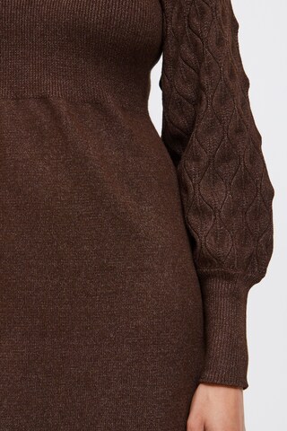 b.young Knitted dress 'Nonina' in Brown