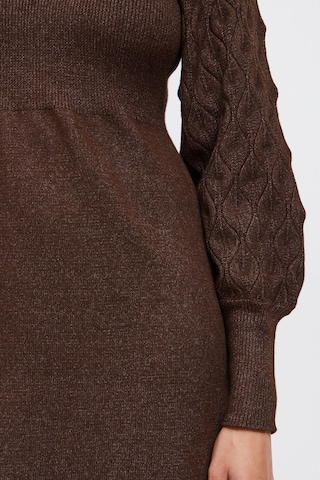 b.young Knitted dress 'Nonina' in Brown
