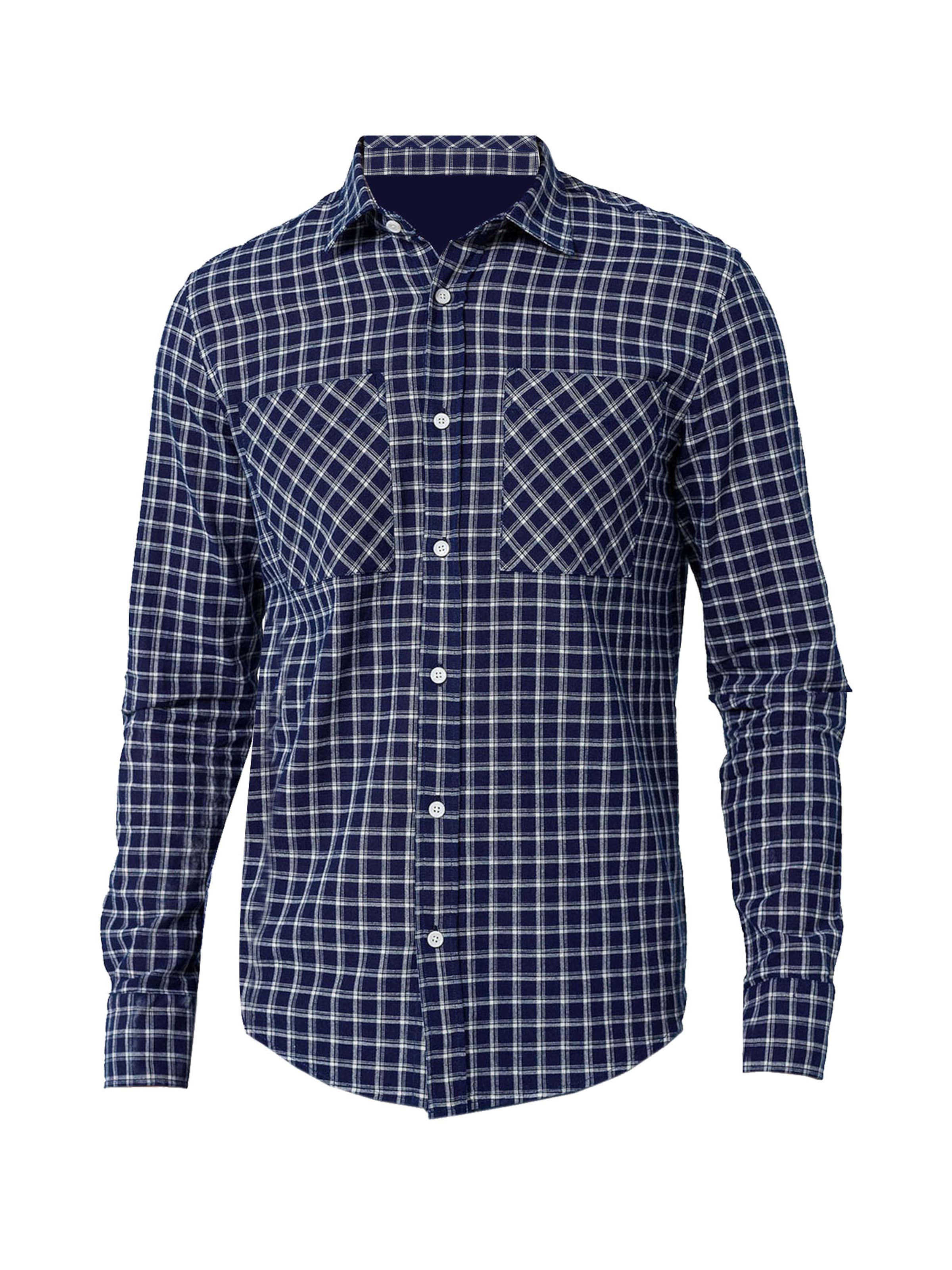 By Diess Collection Rovný strih Košeľa - Modrá: predná strana