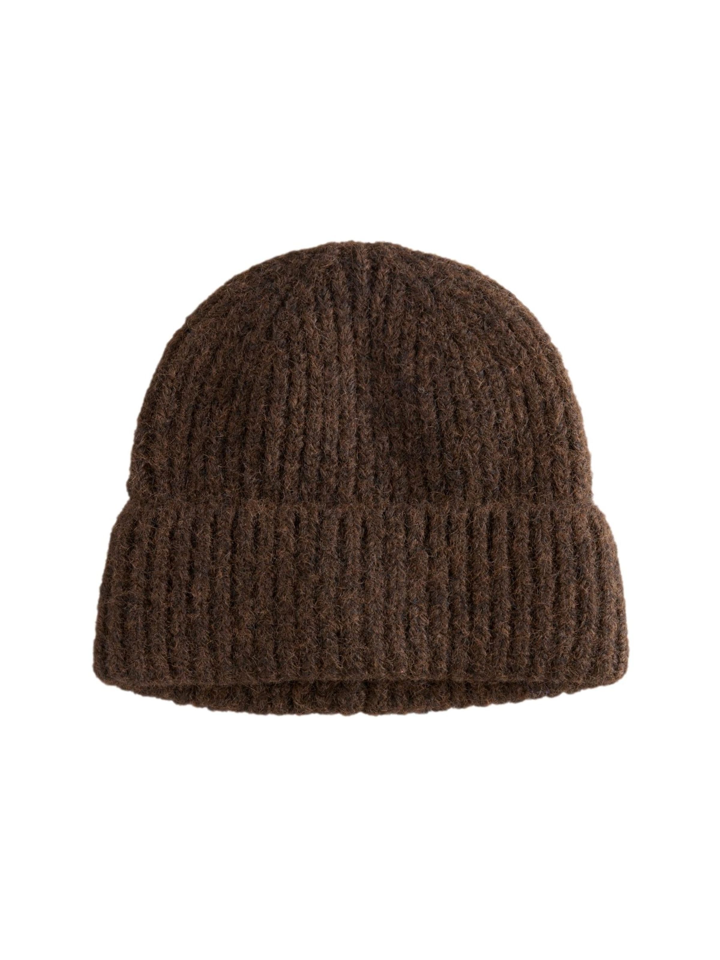 Next Čepice – hnědá: přední strana