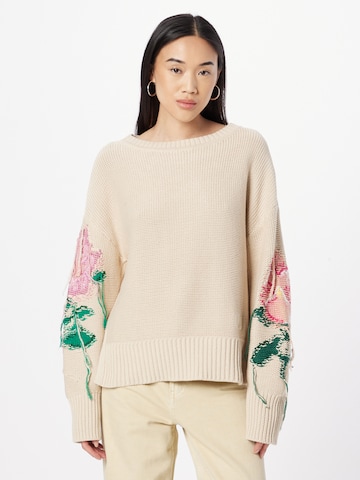 Pullover 'MAGLIA' di Twinset in beige: frontale