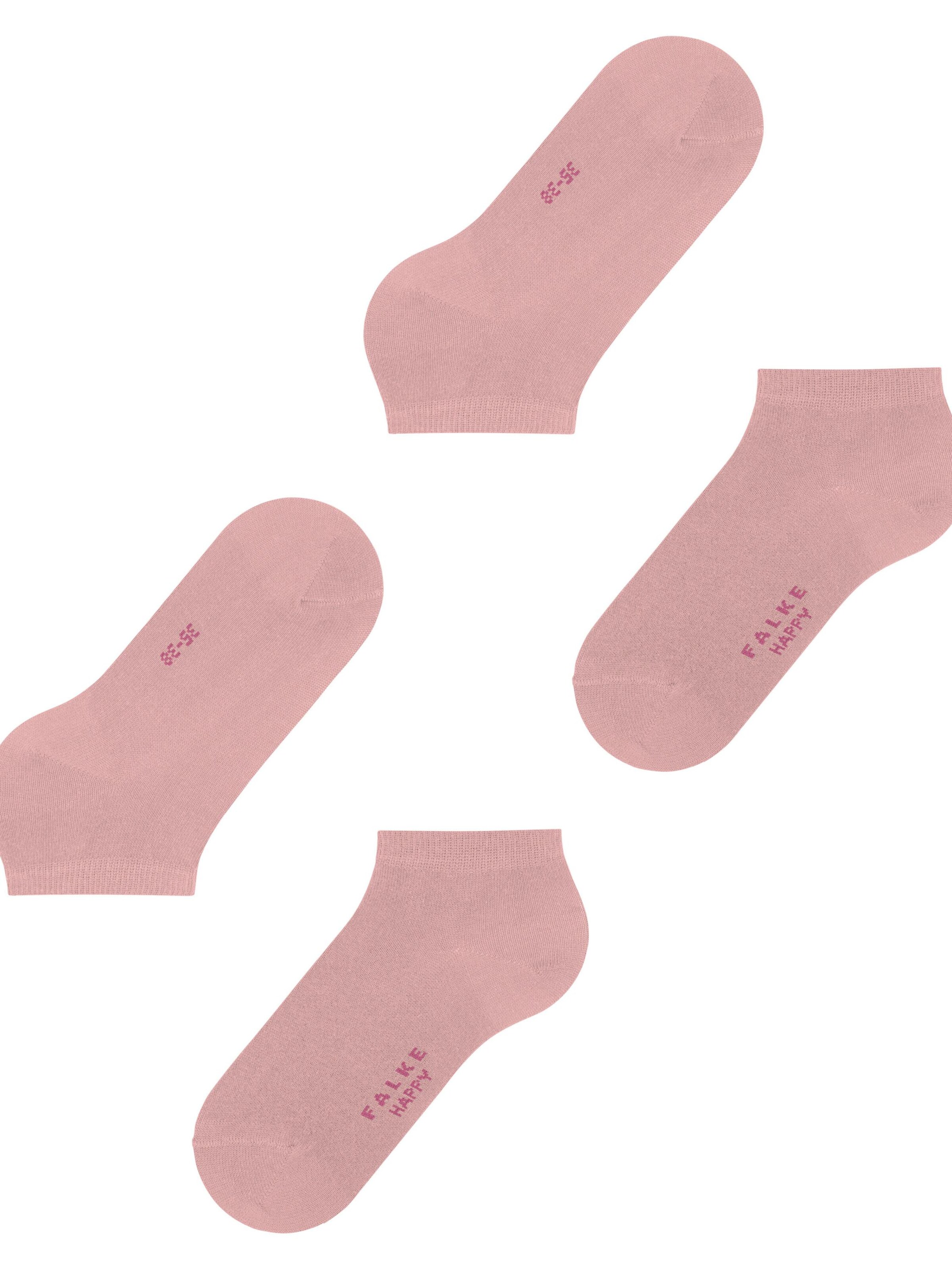 FALKE Füßlinge 'Happy 2-Pack'‌‌‌‌‌‌‌ in Rot