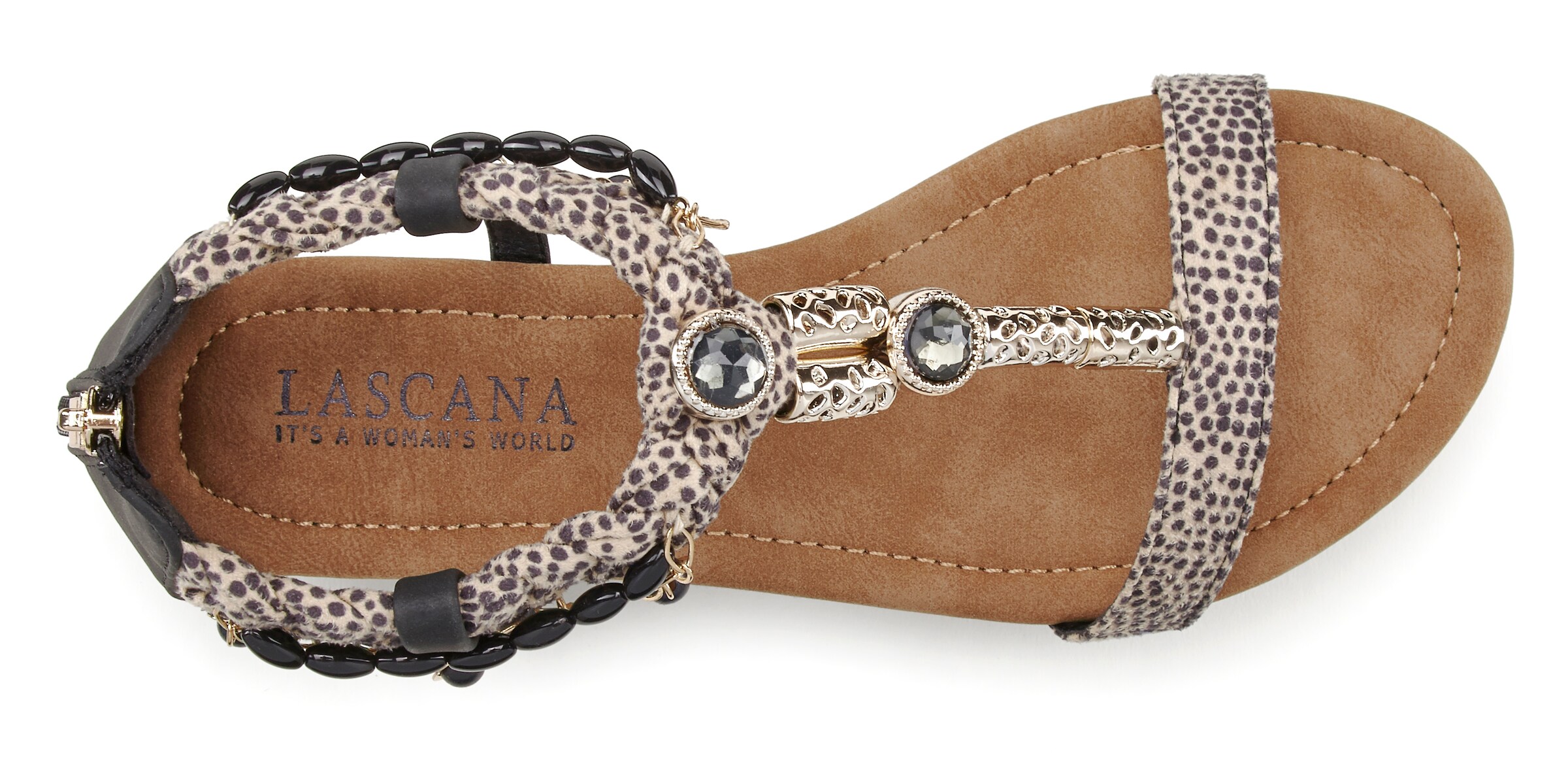 LASCANA Босоножки в Коричневый