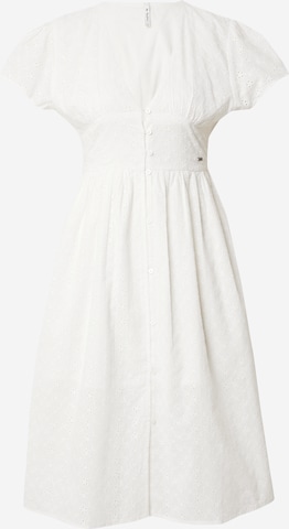 Pepe Jeans - Vestido camisero 'MAE RO' en blanco: frente