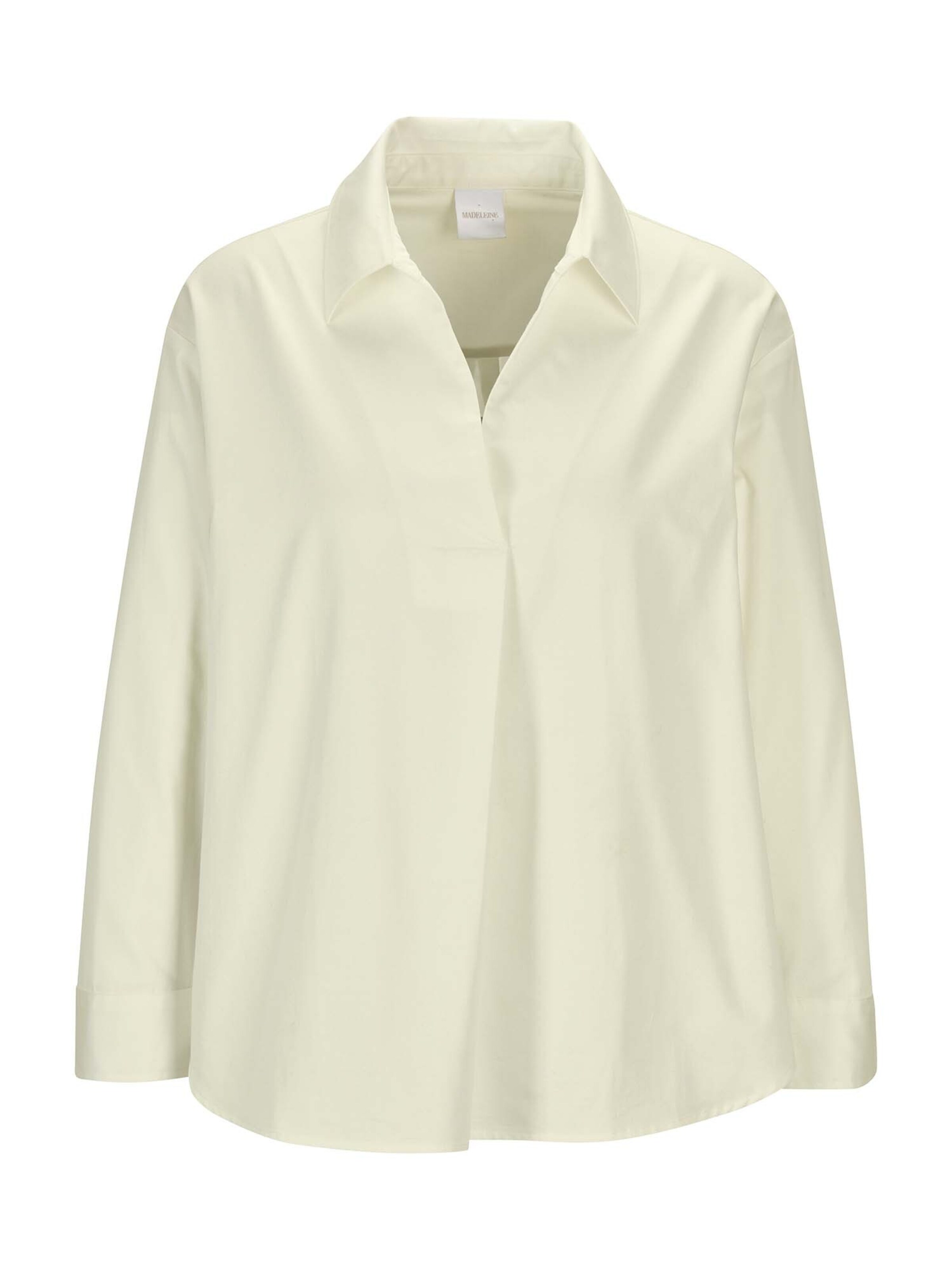 Chemisier MADELEINE en blanc : devant
