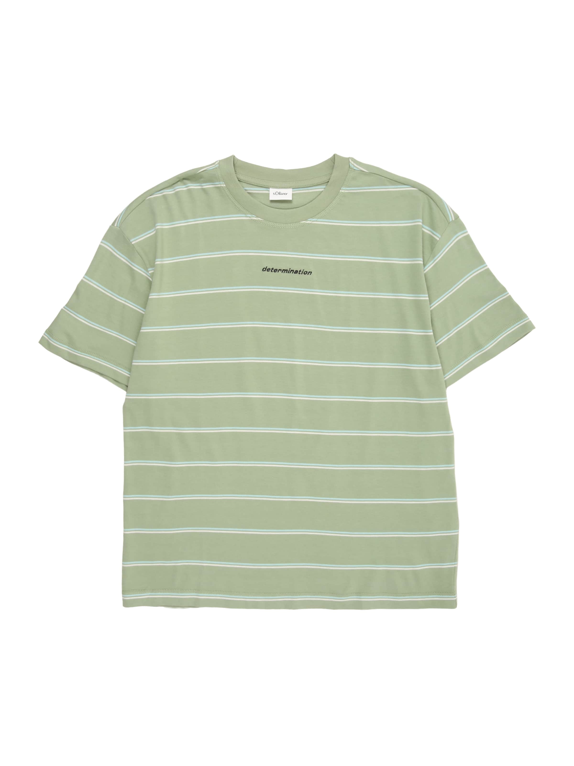 s.Oliver Μπλουζάκι σε πράσινο: μπροστά