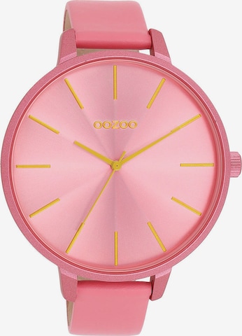 OOZOO Analog Watch in Pink: front