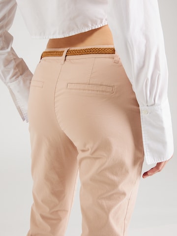 Coupe slim Pantalon chino 'CHICAGO' JDY en beige