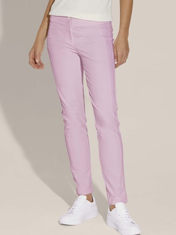 MADELEINE Slimfit Broek in Roze: voorkant
