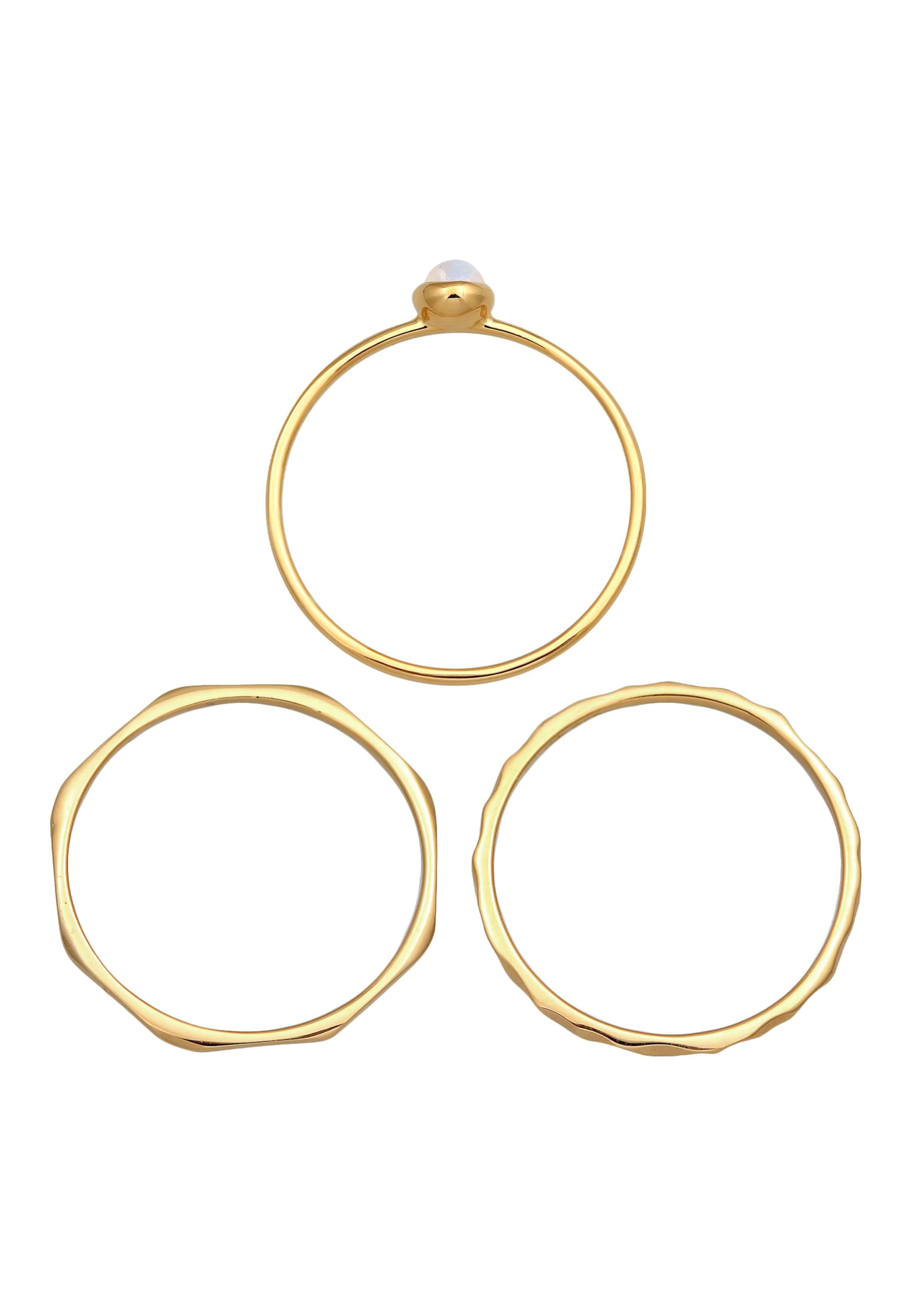 Bague 'Trio' ELLI PREMIUM en or