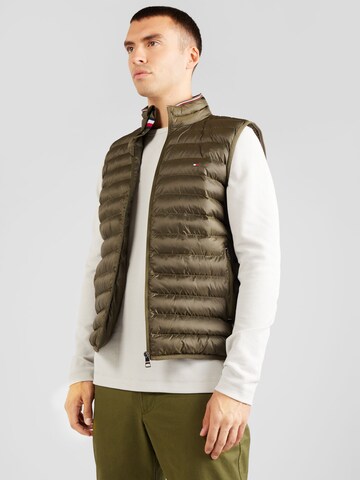 TOMMY HILFIGER Regular Vest in Green: front