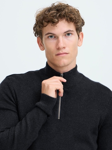 Pull-over ' CFHEINE halfzip ' Casual Friday en bleu