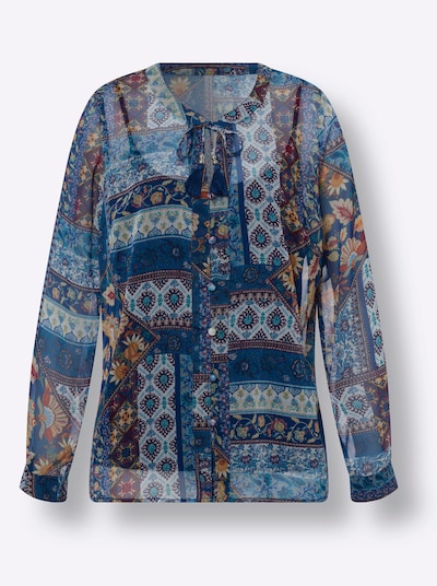 heine Μπλούζα σε μπλε / μπλε μαρέν / κονιάκ / λευκό, Άποψη προϊόντος