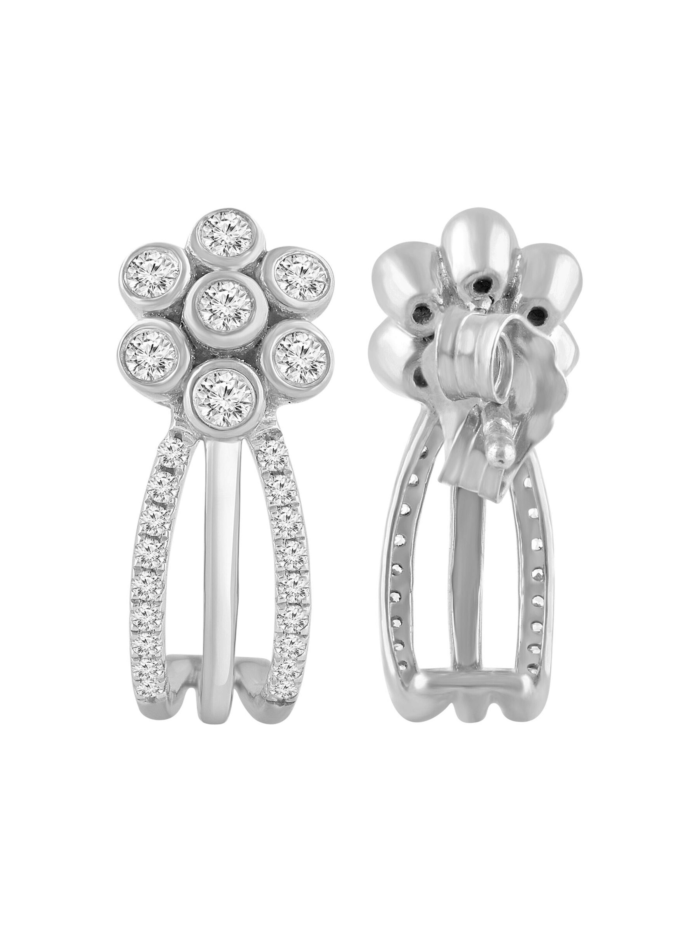 Diamant Exquis - Pendientes en plata