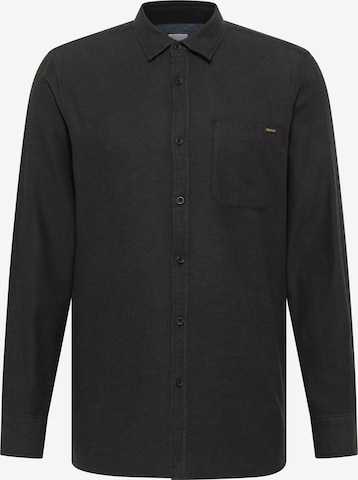 MUSTANG Regular Fit Hemd 'Style Eastbridge' in Schwarz: Vorderseite