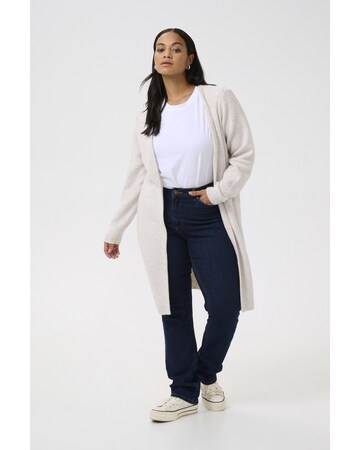 KAFFE CURVE Knit cardigan 'Luela' in Beige
