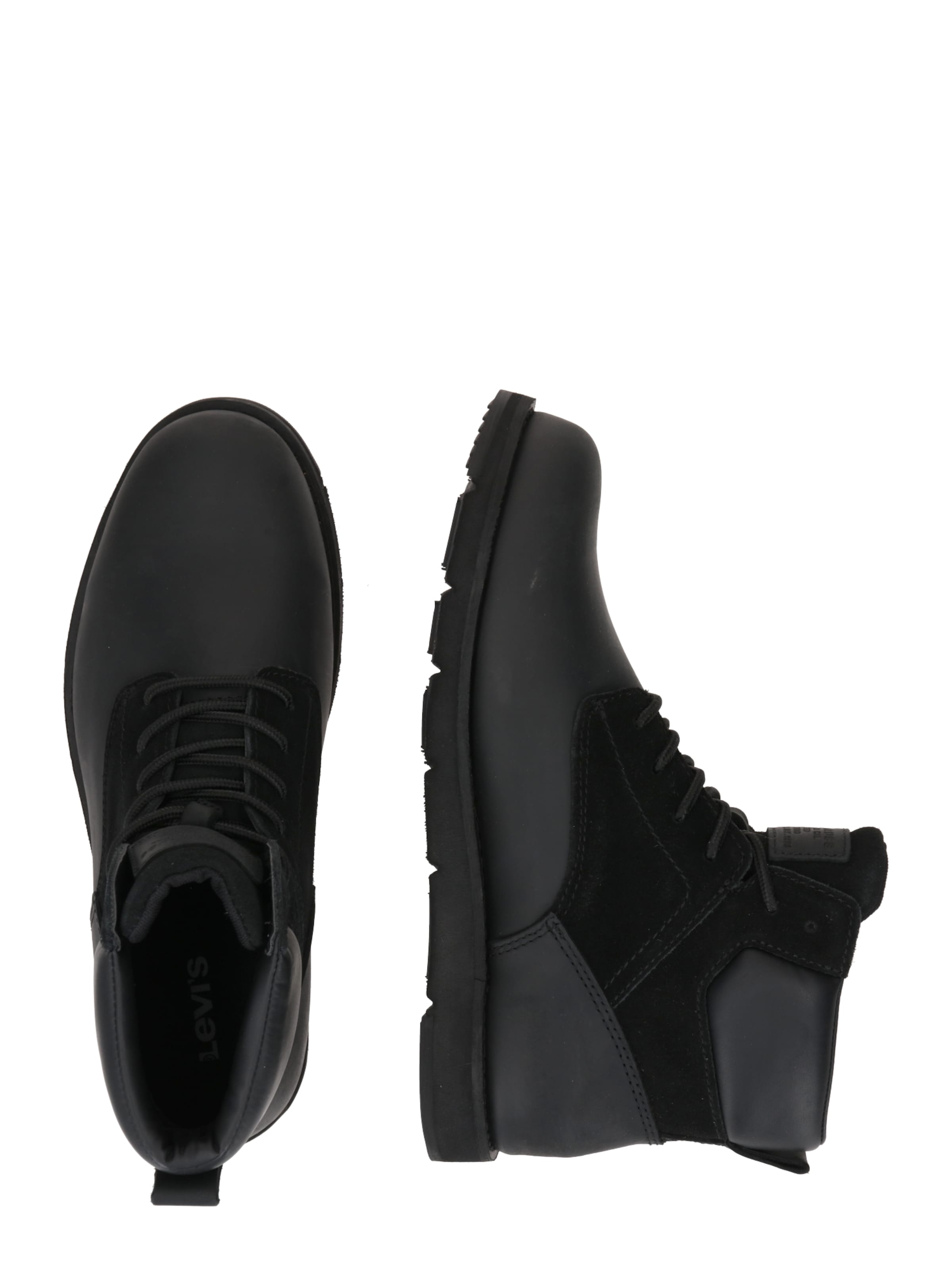 Bocanci cu șireturi 'Jax Plus' de la LEVI'S ® pe negru