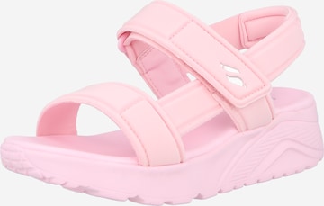 SKECHERS Sandaal 'UNO LITE-SUNNY STAND', värv roosa: eest vaates